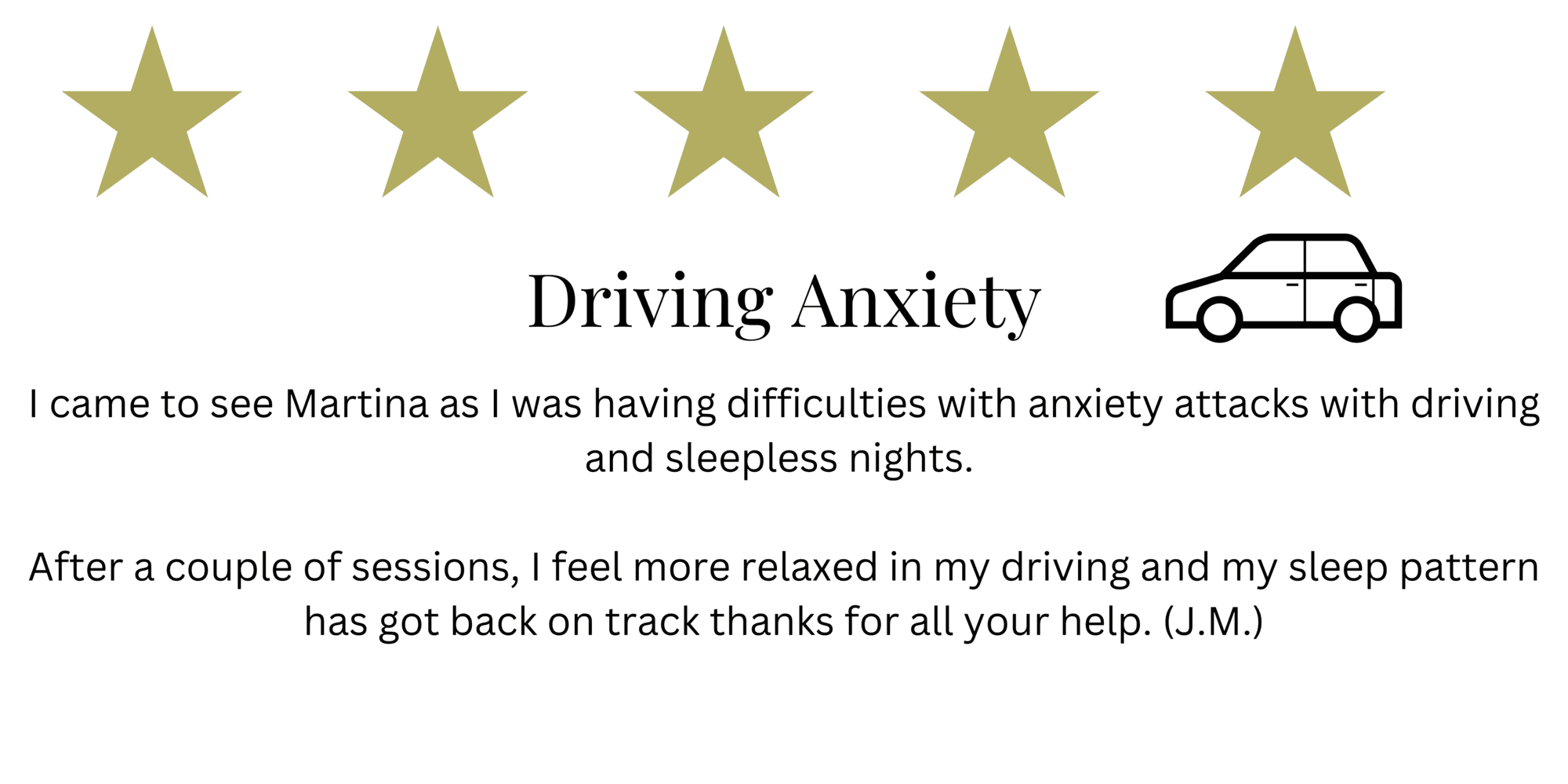 Driving Hypnosis Nottingham Testimonials